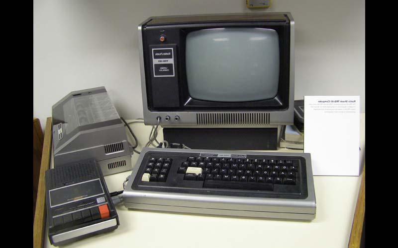 Radio Shack TRS-80 (1978) | The TRS-80 was used in Northwest's agricultural department, primarily for the creation of farm management spreadsheets. (Courtesy of the Jean Jennings Bartik Computing Museum)